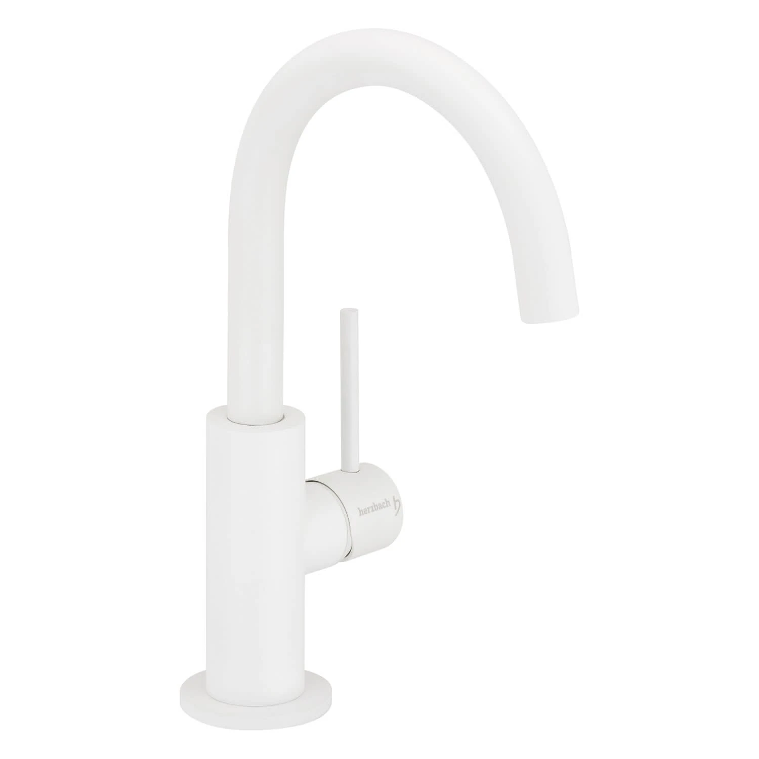 Herzbach DEEP WHITE Waschtisch-Einlochbatterie Slim M-Size Ohne Ablaufgarnitur, Griff Seitlich 3 Herzbach DEEP WHITE Waschtisch-Einlochbatterie Slim M-Size Ohne Ablaufgarnitur, Griff Seitlich