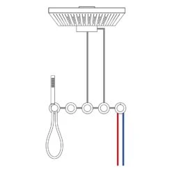 Herzbach MODUL7 BLACK Duschsystem P-TF2 Mit PUSH Thermostat Und Regenbrause TWIN FLOW -Megabad Verkäufe herzbach modul7 duschsysteme black p tf2 13150169