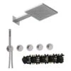Herzbach MODUL7 IX Duschsystem P-TF2 Mit PUSH Thermostat Und Regenbrause TWIN FLOW -Megabad Verkäufe herzbach modul7 duschsysteme ix p tf2 13149510