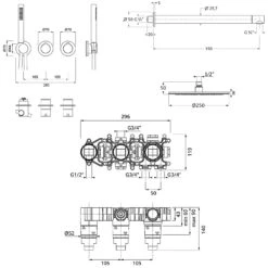 Herzbach MODUL7 Duschsystem T-RB250 Mit Thermostat Und Kopfbrause Rund 7 Herzbach MODUL7 Duschsystem T-RB250 Mit Thermostat Und Kopfbrause Rund -Megabad Verkäufe herzbach modul7 duschsysteme rb250 mit thermostat 13150301
