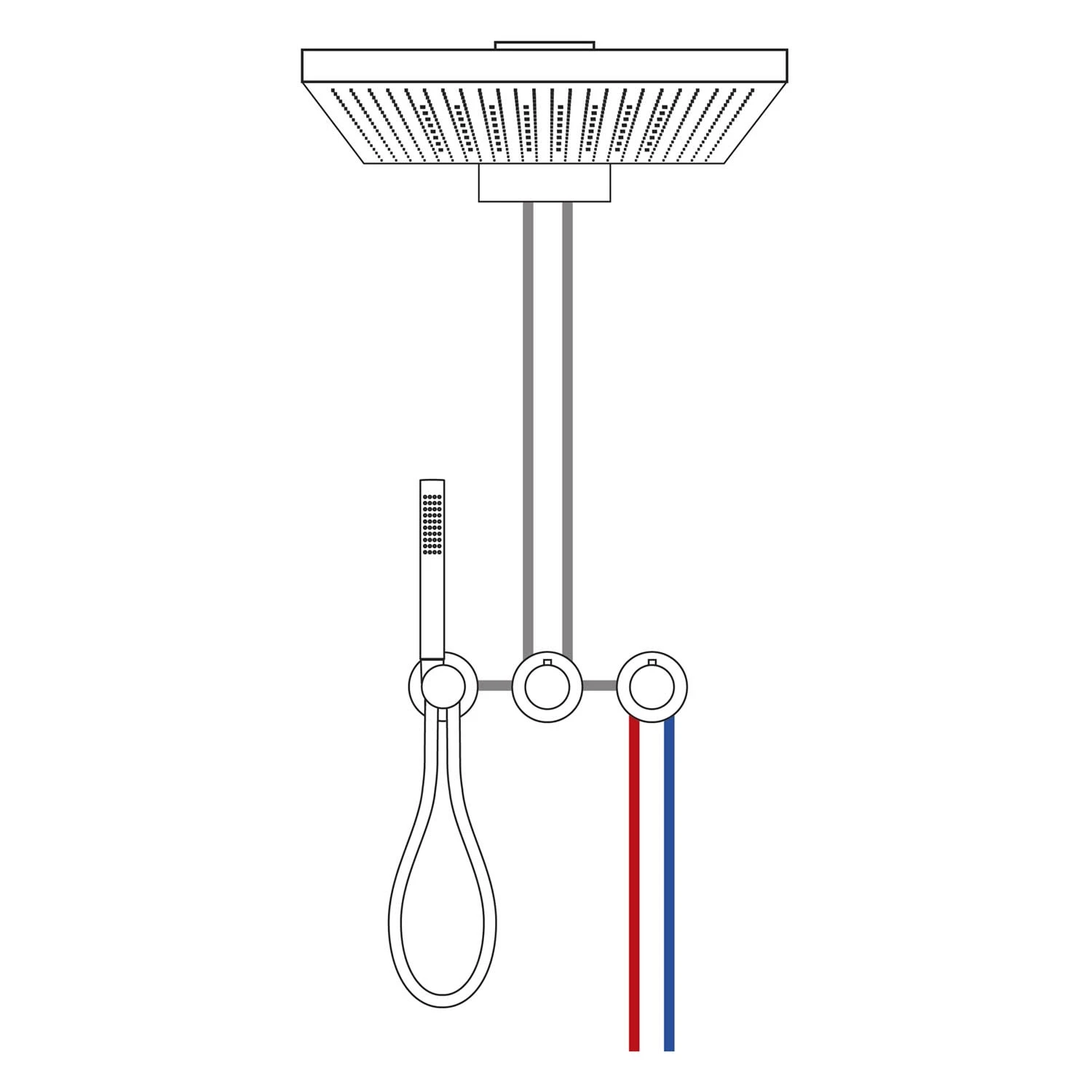 Herzbach MODUL7 Duschsystem T-TF2 Mit Thermostat Und Regenbrause TWIN FLOW 4 Herzbach MODUL7 Duschsystem T-TF2 Mit Thermostat Und Regenbrause TWIN FLOW – Bild 2