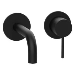 Herzbach MODUL7 BLACK Waschtisch-Wandbatterie Farbset Ausladung 16 Cm -Megabad Verkäufe herzbach modul7 waschtisch black wandbatterie farbset 13149419