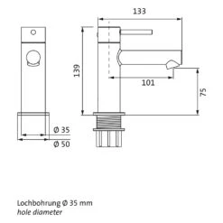Herzbach SIRO GREY Waschtisch-Einlochbatterie S-Size -Megabad Verkäufe herzbach siro grey waschtisch einlochbatterie size 12528748