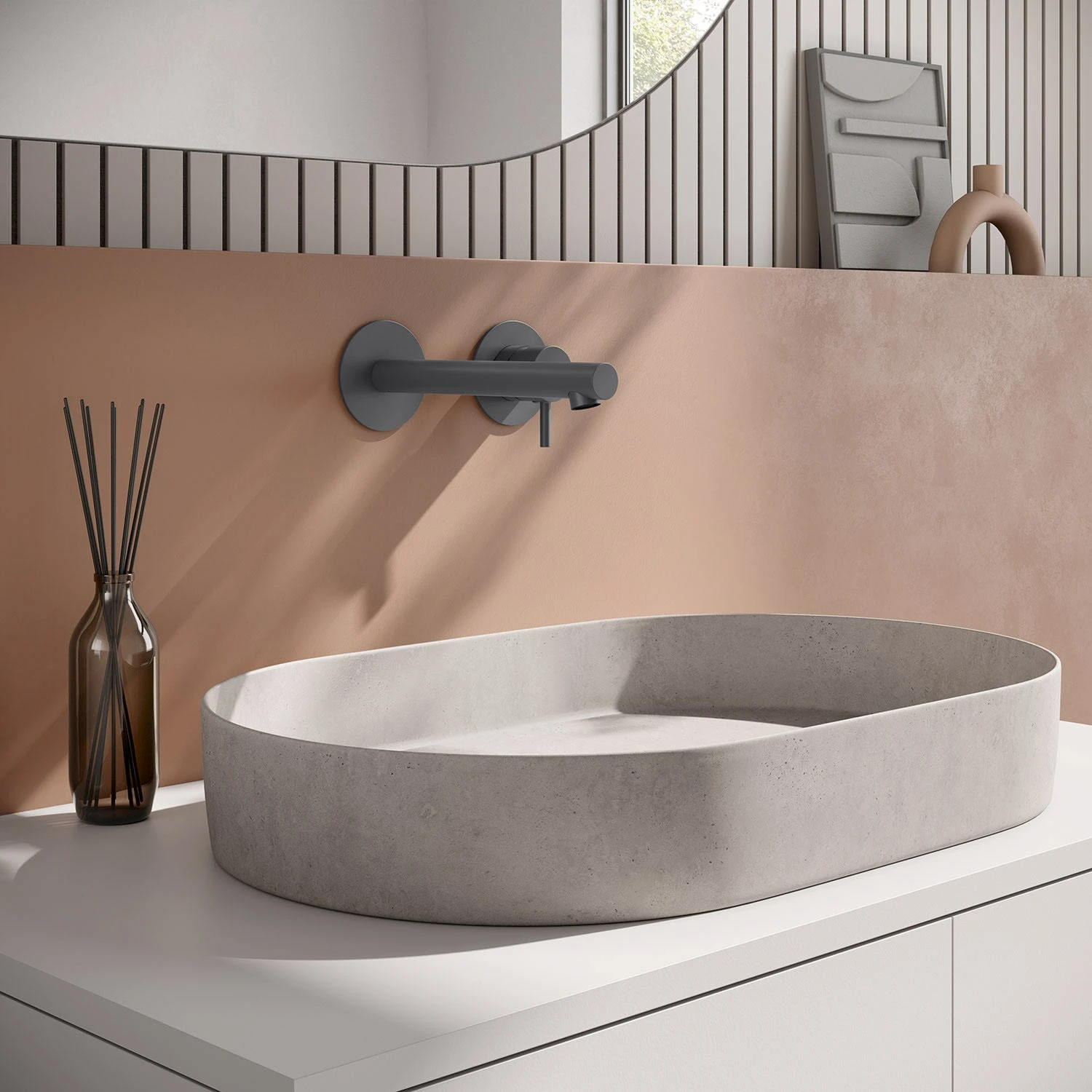 Herzbach SIRO GREY Waschtisch-Unterputzbatterie, Auslauf 21 Cm 6 Herzbach SIRO GREY Waschtisch-Unterputzbatterie, Auslauf 21 Cm – Bild 4