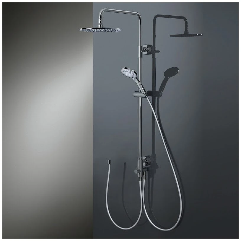 HSK Shower-Set Modell RS 200 Universal, Kopfbrause Flach, Rund 25 Cm 3 HSK Shower-Set Modell RS 200 Universal, Kopfbrause Flach, Rund 25 Cm