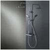 HSK Shower-Set Modell RS 200 Thermostat, Kopfbrause Flach, Rund 25 Cm 1 HSK Shower-Set Modell RS 200 Thermostat, Kopfbrause Flach, Rund 25 Cm -Megabad Verkäufe hsk spiegelschraenke duschpaneele shower set modell 599324