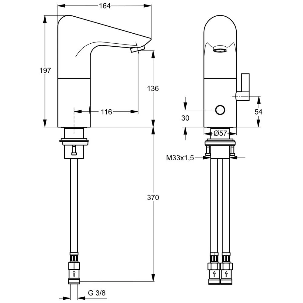Ideal Standard CeraPlus Elektronische Waschtischarmatur Mit Mischung, Netzbetrieb 4 Ideal Standard CeraPlus Elektronische Waschtischarmatur Mit Mischung, Netzbetrieb – Bild 2