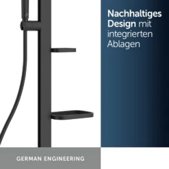 Ideal Standard Alu+ Duschsystem Mit Ceratherm Brausethermostat, 2 Ablagen, 2-Funktions-Handbrause Und 2-Funktions-Kopfbrause -Megabad Verkäufe ideal standard badarmaturen alu duschsysteme mit 13955619