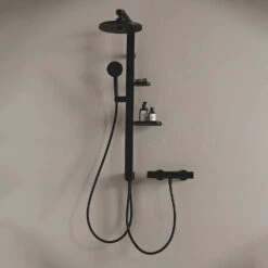 Ideal Standard Alu+ Duschsystem Ohne Armatur, Mit 2 Ablagen, 2-Funktions-Handbrause Und 2-Funktions-Kopfbrause -Megabad Verkäufe ideal standard badarmaturen alu duschsysteme ohne 13955632
