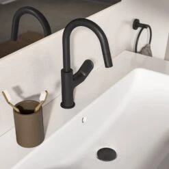 Ideal Standard Ceralife O Waschtischarmatur H200 Push-Open Ventil Mit Herausziehbarer Handbrause -Megabad Verkäufe ideal standard badarmaturen ceralife waschtisch o 13966512