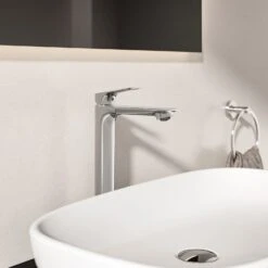 Ideal Standard Ceralife C Waschtischarmatur H240 Verlängerter Sockel BlueStart Push-Open Ventil -Megabad Verkäufe ideal standard badarmaturen ceralife waschtisch waschtischarmatur 13966154