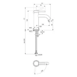 Ideal Standard Ceraline Nuovo Waschtischarmatur BlueStart Ausladung 10,5 Cm -Megabad Verkäufe ideal standard badarmaturen ceraline nuovo waschtisch 13477622
