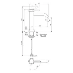 Ideal Standard Ceraline Nuovo Waschtischarmatur BlueStart Ausladung 13,5 Cm -Megabad Verkäufe ideal standard badarmaturen ceraline nuovo waschtisch 13477628