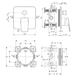 Ideal Standard Ceraplan Armaturen-Paket -Megabad Verkäufe ideal standard badarmaturen ceraplan dusche wanne 6982509