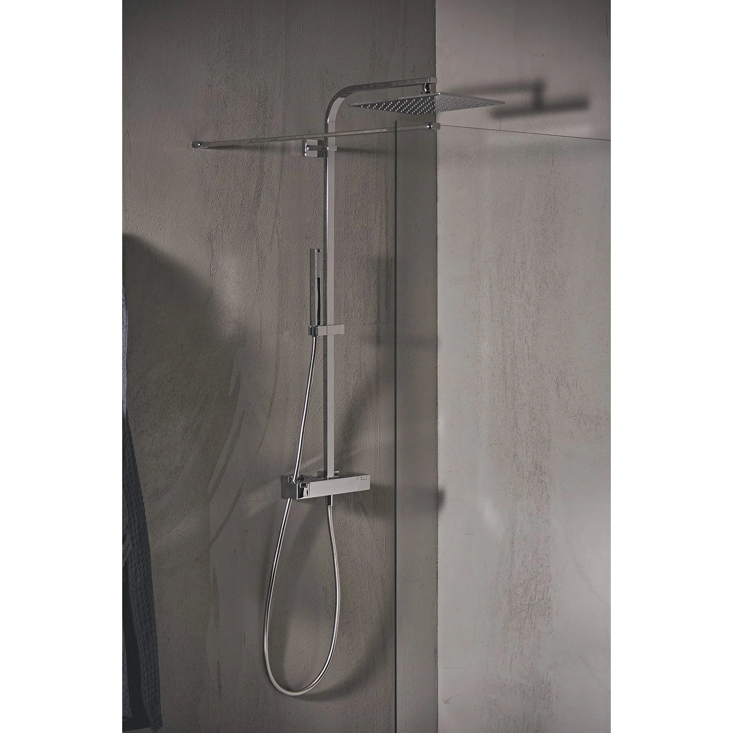 Ideal Standard Ceratherm C100 Duschsystem Square Mit Brausethermostat AP 5 Ideal Standard Ceratherm C100 Duschsystem Square Mit Brausethermostat AP – Bild 3