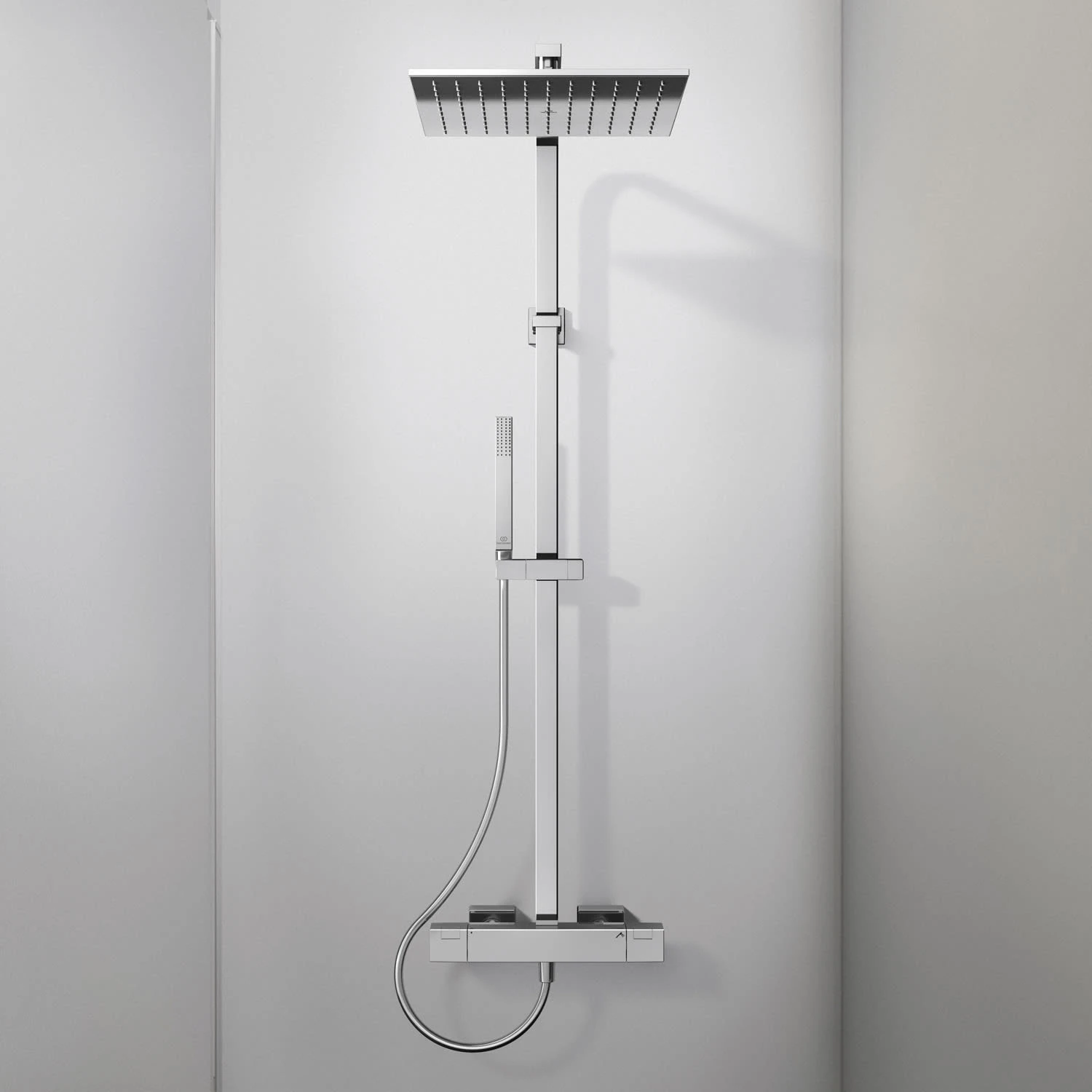 Ideal Standard Ceratherm C100 Duschsystem Square Mit Brausethermostat AP 3 Ideal Standard Ceratherm C100 Duschsystem Square Mit Brausethermostat AP