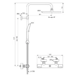 Ideal Standard Ceratherm T25 Duschsystem, Mit Aufputz-Brausethermostat 12 Ideal Standard Ceratherm T25 Duschsystem, Mit Aufputz-Brausethermostat -Megabad Verkäufe ideal standard badarmaturen ceratherm dusche t25 13967120