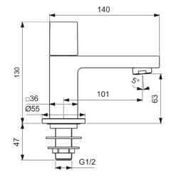 Ideal Standard Extra Standventil, Ausladung 10,1 Cm 9 Ideal Standard Extra Standventil, Ausladung 10,1 Cm -Megabad Verkäufe ideal standard badarmaturen extra waschtisch standventil 12560640
