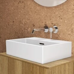 Ideal Standard Joy Wand-Waschtischarmatur, Runde Rosetten, Auslauf 18 Cm -Megabad Verkäufe ideal standard badarmaturen joy waschtisch wand 6912141