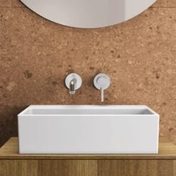 Ideal Standard Joy Wand-Waschtischarmatur, Runde Rosetten, Auslauf 18 Cm -Megabad Verkäufe ideal standard badarmaturen joy waschtisch wand 6912177