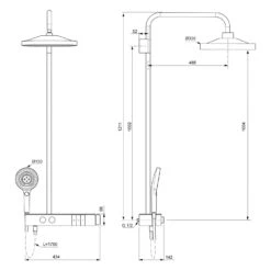 Ideal Standard Solos Duschsystem Mit Brausethermostat Und LED-Leuchtring 7 Ideal Standard Solos Duschsystem Mit Brausethermostat Und LED-Leuchtring -Megabad Verkäufe ideal standard badarmaturen solos dusche duschsystem 13433290