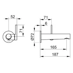 Keuco EDITION 400 Einhebel-Waschtischmischer Unterputz, Ausladung 16,5 Cm -Megabad Verkäufe keuco alle editionen 400 armaturen waschtisch 11795283