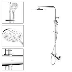 Keuco Plan Blue Thermostat-Brausemischer Für AP Montage Mit Kopfbrause 17 Keuco Plan Blue Thermostat-Brausemischer Für AP Montage Mit Kopfbrause -Megabad Verkäufe keuco armaturen collection plan blue brause 11806491