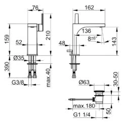 Keuco EDITION 11 Black Selection Einhebel-Waschtischmischer 150, Mit Zugstangen-Ablaufgarnitur 19 Keuco EDITION 11 Black Selection Einhebel-Waschtischmischer 150, Mit Zugstangen-Ablaufgarnitur -Megabad Verkäufe keuco armaturen edition 11 waschtisch black 11082262