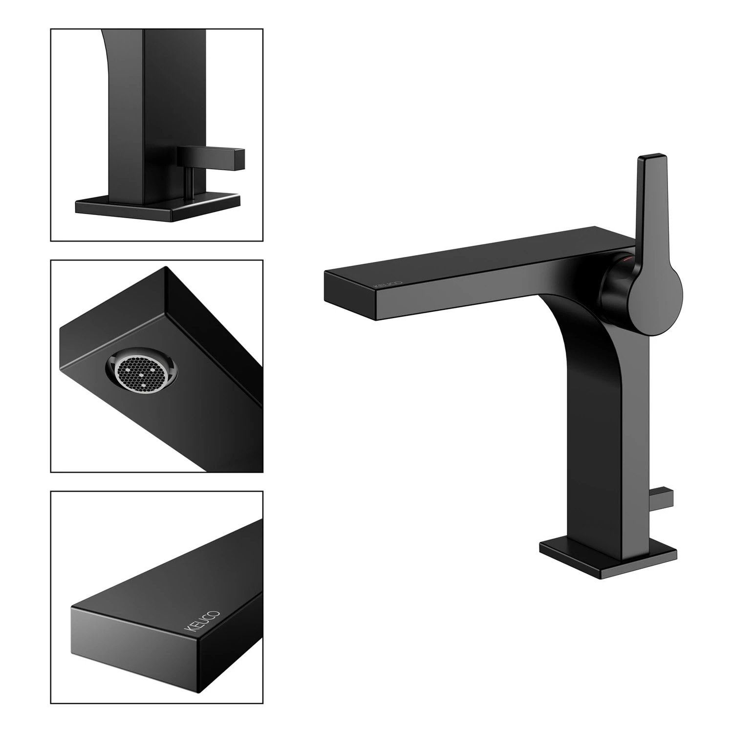 Keuco EDITION 11 Black Selection Einhebel-Waschtischmischer 150, Mit Zugstangen-Ablaufgarnitur 9 Keuco EDITION 11 Black Selection Einhebel-Waschtischmischer 150, Mit Zugstangen-Ablaufgarnitur – Bild 7