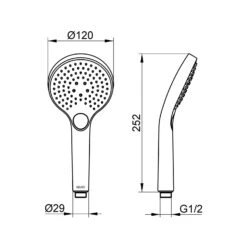 Keuco IXMO Handbrause Mit 3 Strahlarten -Megabad Verkäufe keuco ixmo brausenprogramm handbrause 3 strahlarten 13798915