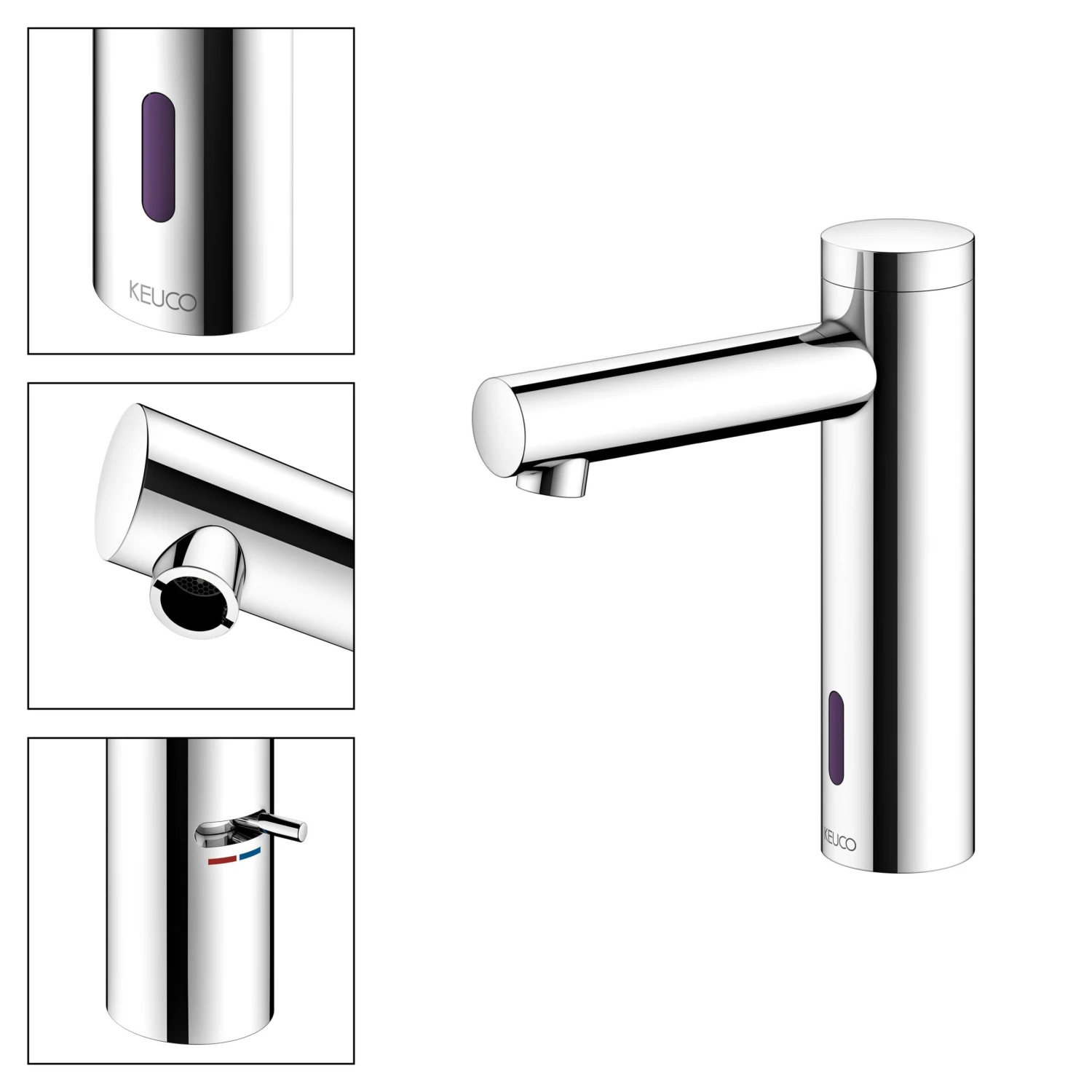 Keuco IXMO Elektronik-Waschtischmischer 130, Mit Temperaturregulierung, Mit Steckernetzteil 9 Keuco IXMO Elektronik-Waschtischmischer 130, Mit Temperaturregulierung, Mit Steckernetzteil – Bild 7