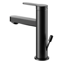 Keuco IXMO Flat Black Selection Einhebel-Waschtischmischer 100, Mit Zugstangen-Ablaufgarnitur -Megabad Verkäufe keuco ixmo flat waschtisch black selection 6805476