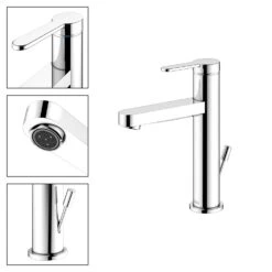 Keuco IXMO Flat Einhebel-Waschtischmischer 130, Mit Zugstangen-Ablaufgarnitur -Megabad Verkäufe keuco ixmo flat waschtisch einhebel waschtischmischer 11882793