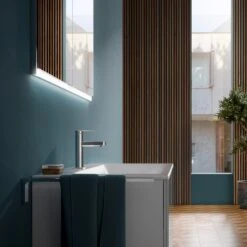 Keuco IXMO Flat Einhebel-Waschtischmischer 60, Mit Zugstangen-Ablaufgarnitur -Megabad Verkäufe keuco ixmo flat waschtisch einhebel waschtischmischer 5454512