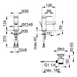 Keuco IXMO Flat Einhebel-Waschtischmischer 60, Mit Zugstangen-Ablaufgarnitur -Megabad Verkäufe keuco ixmo flat waschtisch einhebel waschtischmischer 5455883