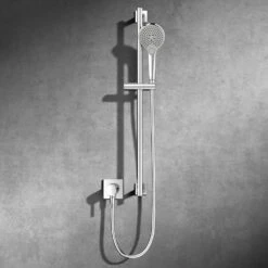 Keuco IXMO Unterputz Duschsystem Mit Einhebel-Brausemischer, Handbrause Und Brausestange, Eckig