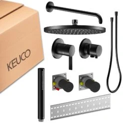 Keuco IXMO Unterputz Duschsystem Mit Einhebelmischer, Stabhandbrause Und Kopfbrause, Rund -Megabad Verkäufe keuco ixmo komplettset unterputz duschsystem mit 13881744