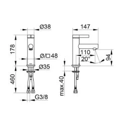 Keuco IXMO Pure Einhebel-Waschtischmischer 100, Ohne Ablaufgarnitur -Megabad Verkäufe keuco ixmo pure waschtisch einhebel waschtischmischer 5455856