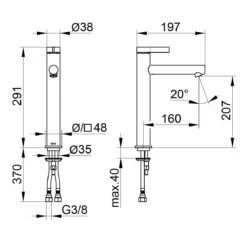 Keuco IXMO Pure Einhebel-Waschtischmischer 210, Ohne Ablaufgarnitur 12 Keuco IXMO Pure Einhebel-Waschtischmischer 210, Ohne Ablaufgarnitur -Megabad Verkäufe keuco ixmo pure waschtisch einhebel waschtischmischer 5455898