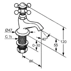Kludi 1926 Standventil DN 15 -Megabad Verkäufe kludi bad kollektionen 1926 waschtisch 13862989