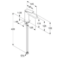 Kludi DECUS Waschtisch-Einhandmischer 110 Ohne Ablaufgarnitur 5 Kludi DECUS Waschtisch-Einhandmischer 110 Ohne Ablaufgarnitur -Megabad Verkäufe kludi badarmaturen decus waschtisch einhandmischer 110 13766446