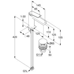 Kludi DECUS Waschtisch-Einhandmischer 110 Mit Push Open Ablaufgarnitur -Megabad Verkäufe kludi badarmaturen decus waschtisch einhandmischer 110 13766453
