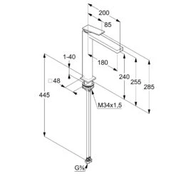 Kludi DECUS Waschschüssel-Einhandmischer 240 Ohne Ablaufgarnitur -Megabad Verkäufe kludi badarmaturen decus waschtisch waschschuessel einhandmischer 13766475