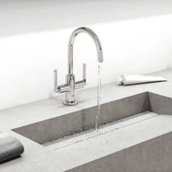 Kludi NOVA FONTE Puristic 1-Loch-Waschtischarmatur Für Standmontage -Megabad Verkäufe kludi badarmaturen nova fonte waschtisch puristic 13691169