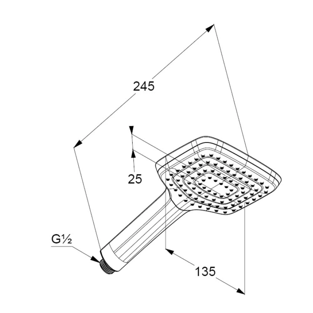 Kludi FRESHLINE Handbrause 1 Strahlart 4 Kludi FRESHLINE Handbrause 1 Strahlart – Bild 2