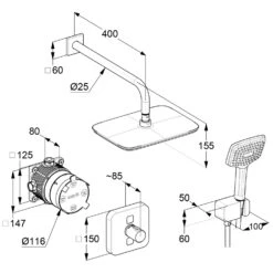 Kludi SMART PUSH Soft Duschsystem 7 Kludi SMART PUSH Soft Duschsystem -Megabad Verkäufe kludi dusche duschsysteme smart push soft 12627446
