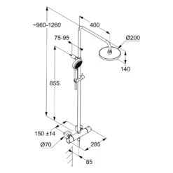 Kludi DIVE Thermostat Dual Shower System SDive 3S 7 Kludi DIVE Thermostat Dual Shower System SDive 3S -Megabad Verkäufe kludi dusche kollektionen dive thermostat 12326962