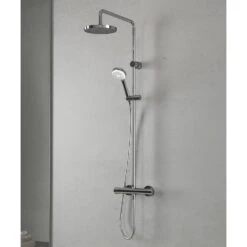 Kludi LOGO Thermostat Dual Shower System 11 Kludi LOGO Thermostat Dual Shower System -Megabad Verkäufe kludi dusche kollektionen duschsysteme logo 13918344