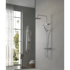 Kludi LOGO Thermostat Dual Shower System 12 Kludi LOGO Thermostat Dual Shower System -Megabad Verkäufe kludi dusche kollektionen duschsysteme logo 13918346