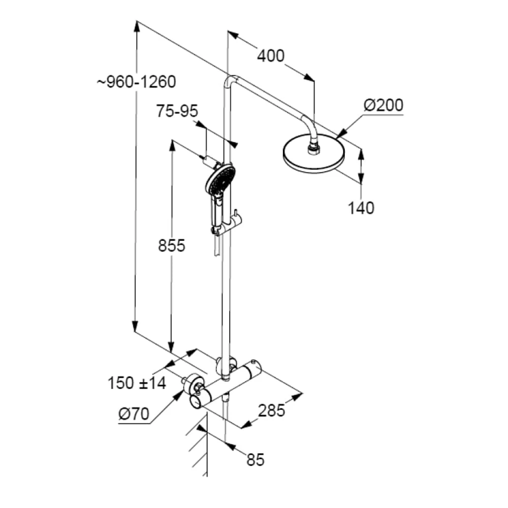 Kludi DIVE Thermostat Dual Shower System XDive 3S 4 Kludi DIVE Thermostat Dual Shower System XDive 3S – Bild 2